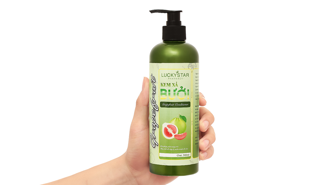 Kem xả Bưởi Lucky Star giúp phục hồi tóc mềm mượt óng ả