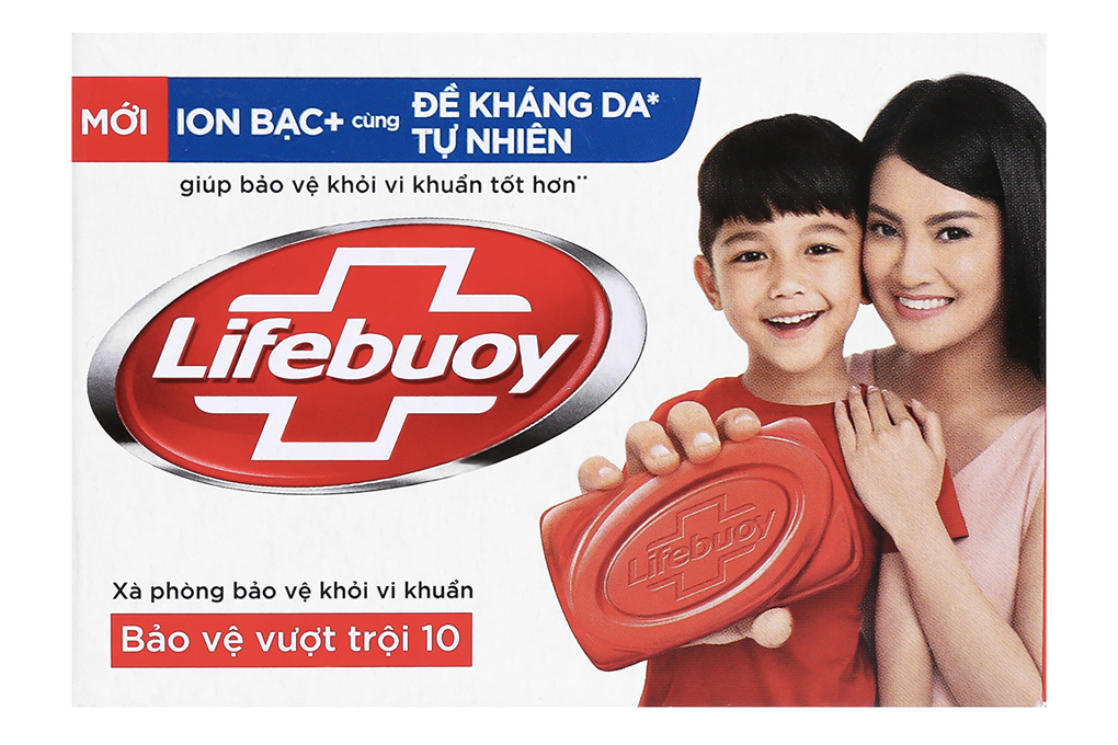 Xà phòng Lifebuoy Ion bạc + bảo vệ vượt trội