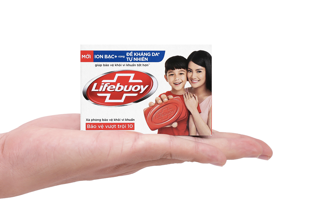 Xà phòng Lifebuoy Ion bạc + bảo vệ vượt trội