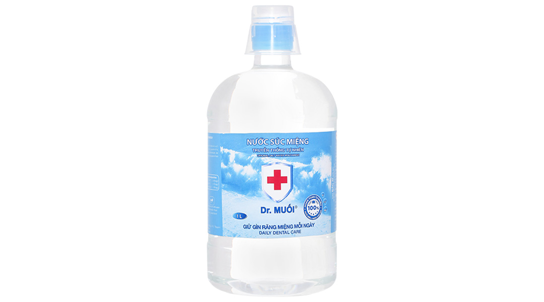 Nước súc miệng Dr. Muối ngừa vi khuẩn, giảm mùi hôi miệng