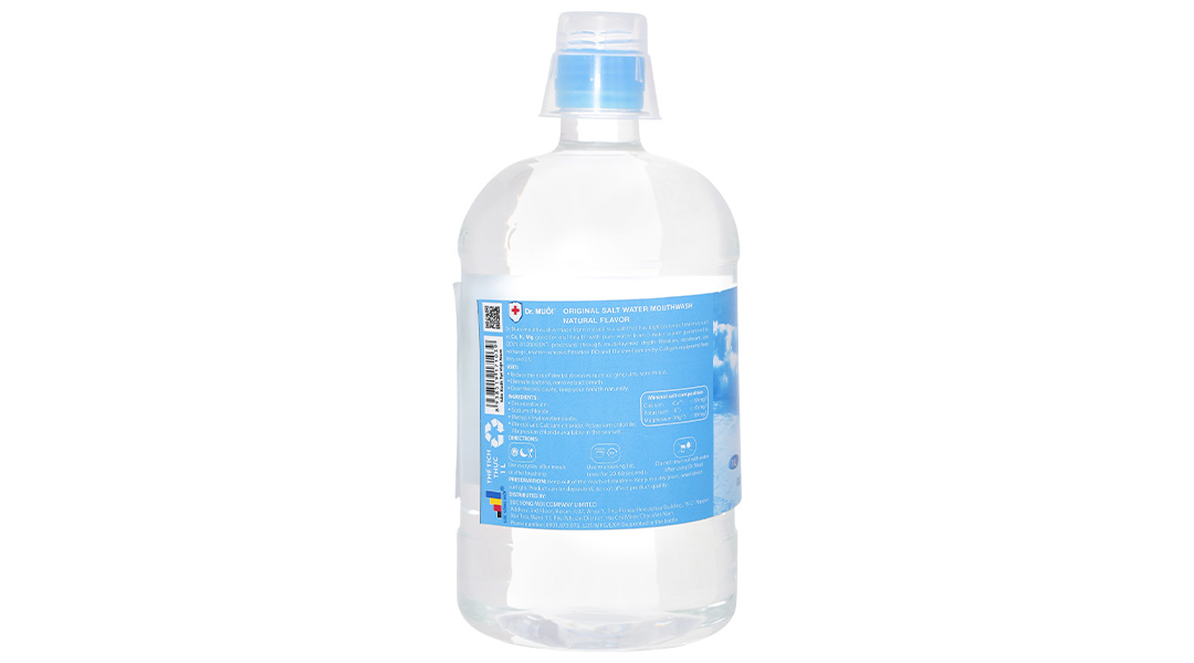Nước súc miệng Dr. Muối ngừa vi khuẩn, giảm mùi hôi miệng