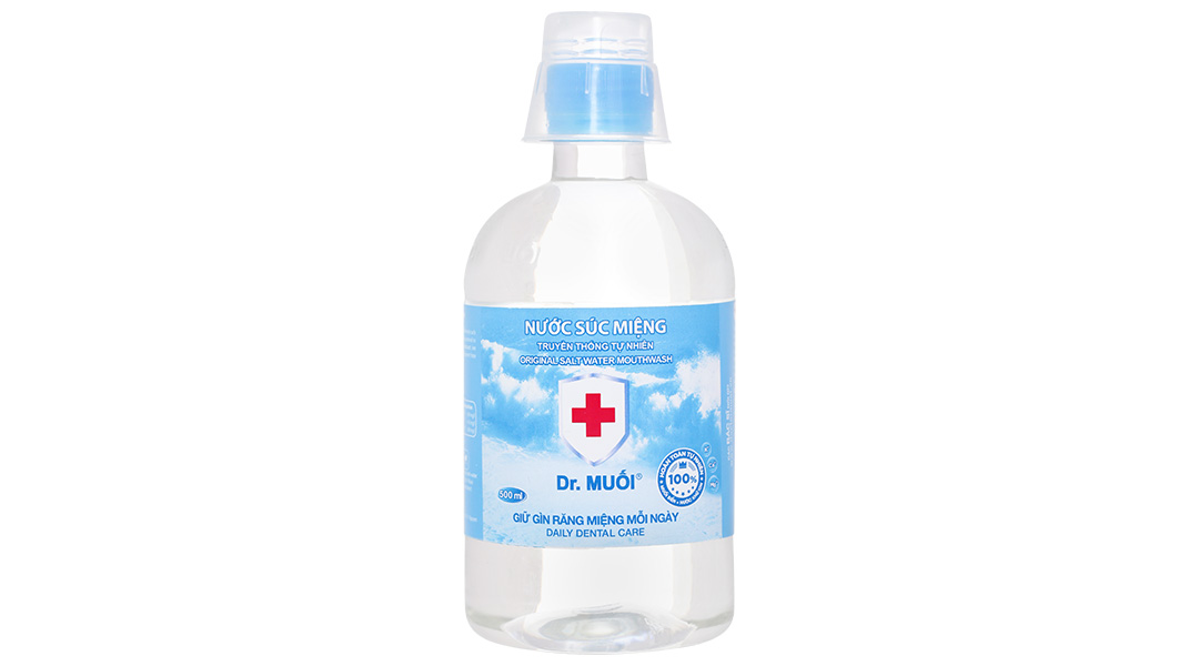Nước súc miệng Dr. Muối ngừa vi khuẩn, giảm mùi hôi miệng