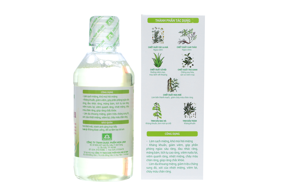 Nước súc miệng dược liệu Ngọc Châu làm sạch, khử mùi hôi