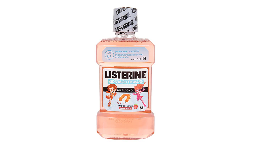 Nước súc miệng Listerine Kids Mouthwash ngừa sâu răng, sạch mảng bám