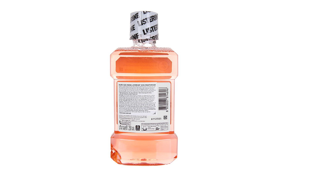 Nước súc miệng Listerine Kids Mouthwash ngừa sâu răng, sạch mảng bám