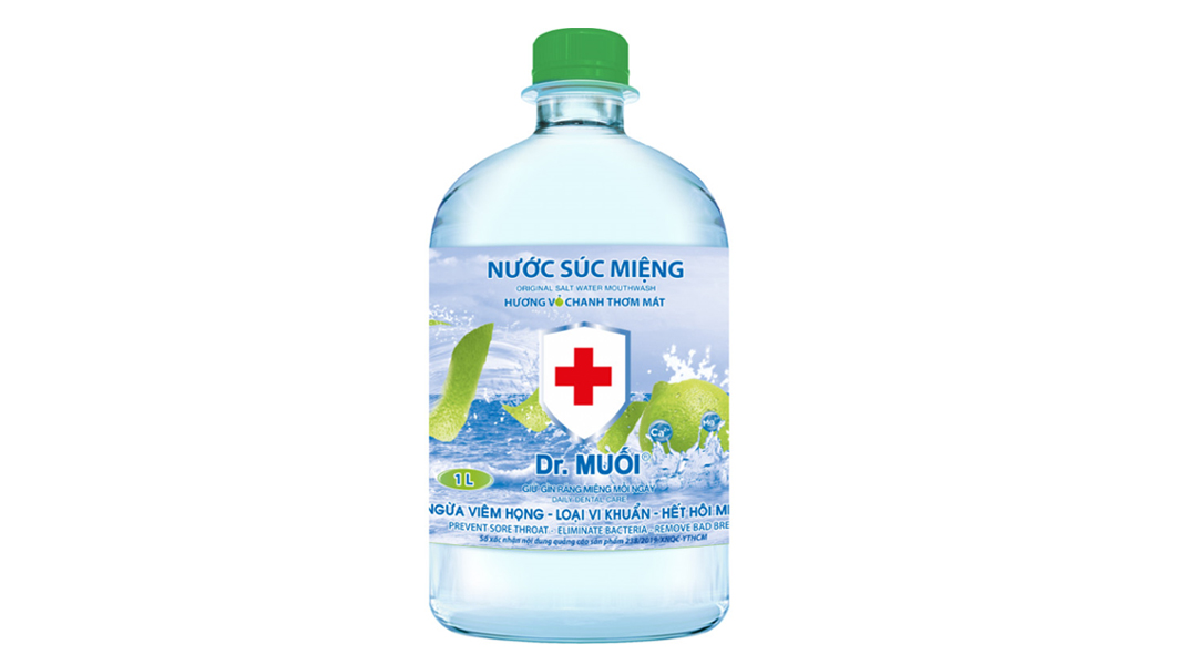 Nước súc miệng Dr. Muối hương vỏ chanh ngừa sâu răng