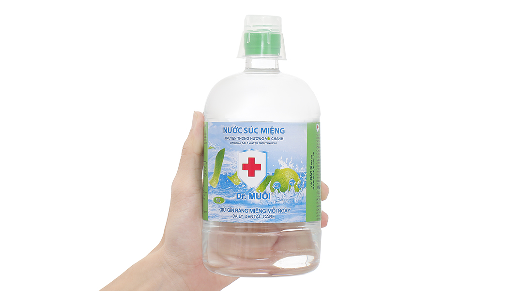 Nước súc miệng Dr. Muối hương vỏ chanh ngừa sâu răng