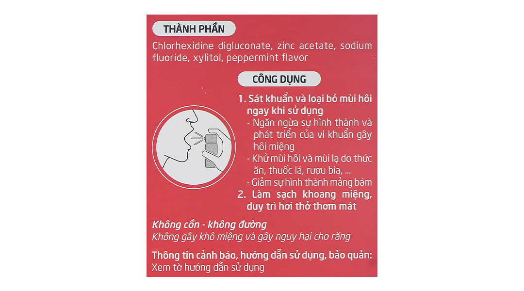 Xịt sát khuẩn khoang miệng Medoral Active giúp hơi thở thơm mát