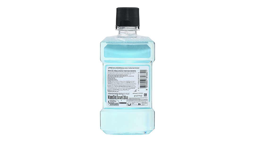 Nước súc miệng Listerine Total Care Sensitive hơi thở thơm mát