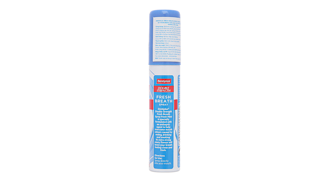 Xịt thơm miệng Dentiplus Double Strength không cồn nhân đôi hiệu quả diệt khuẩn