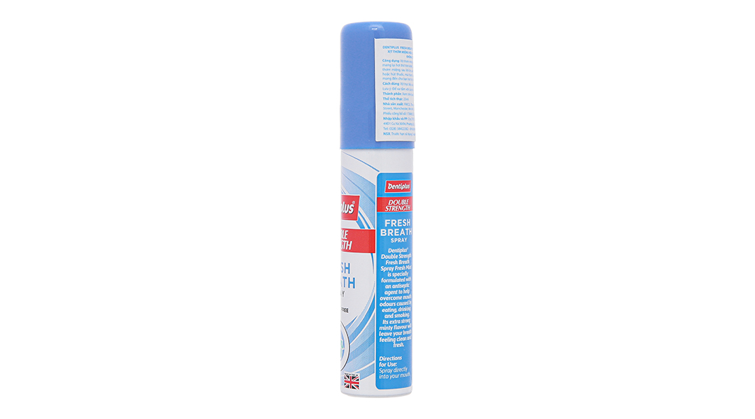 Xịt thơm miệng Dentiplus Double Strength không cồn nhân đôi hiệu quả diệt khuẩn