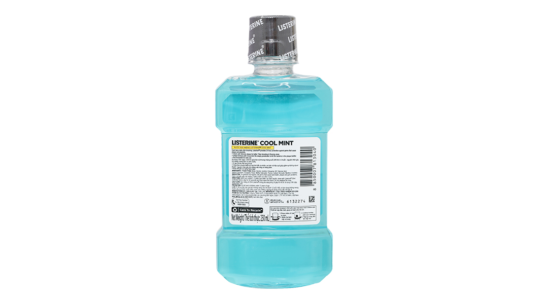 Nước súc miệng Listerine Cool Mint hơi thở thơm mát