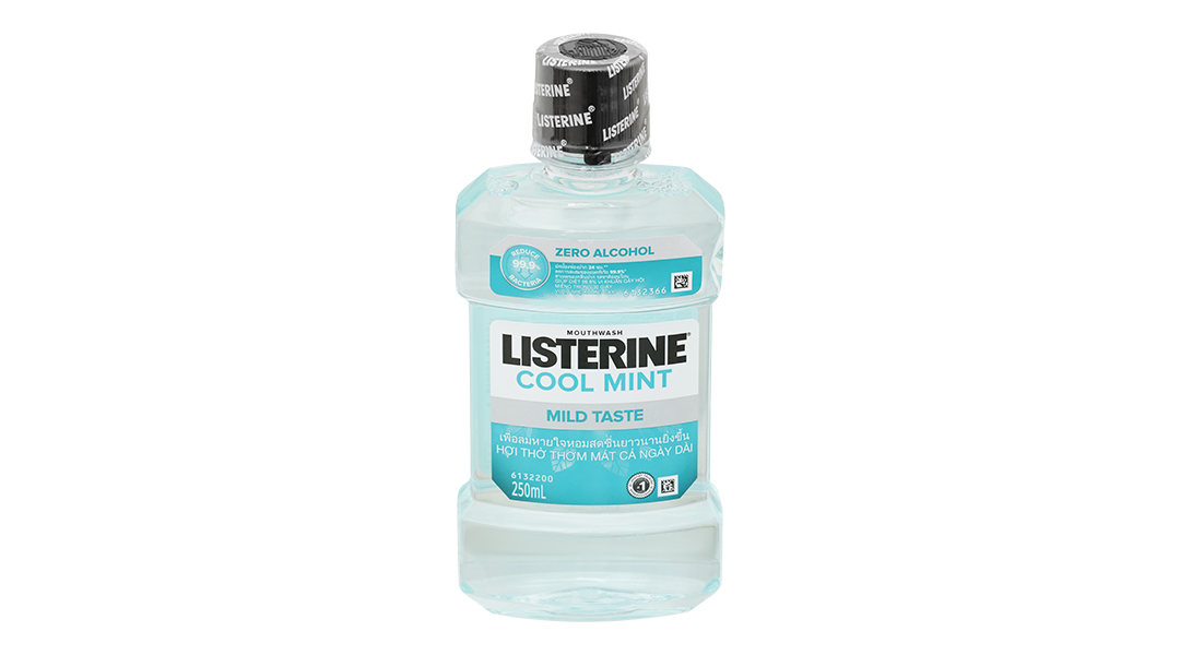 Nước súc miệng Listerine Cool Mint không cay ngừa mảng bám