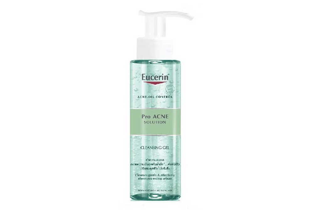 Gel rửa mặt Eucerin ProAcne Solution làm sạch cho da mụn