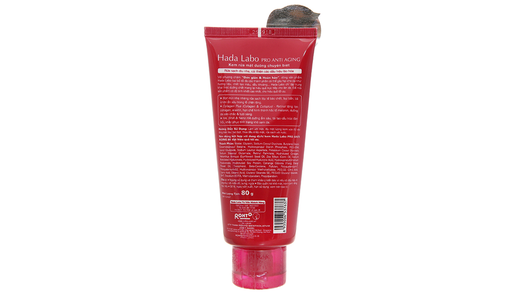 Kem rửa mặt Hada Labo Pro Anti Aging cải thiện da lão hóa