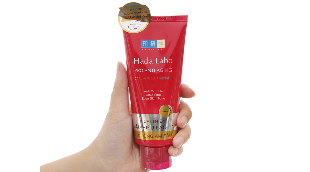 Kem rửa mặt Hada Labo Pro Anti Aging cải thiện da lão hóa