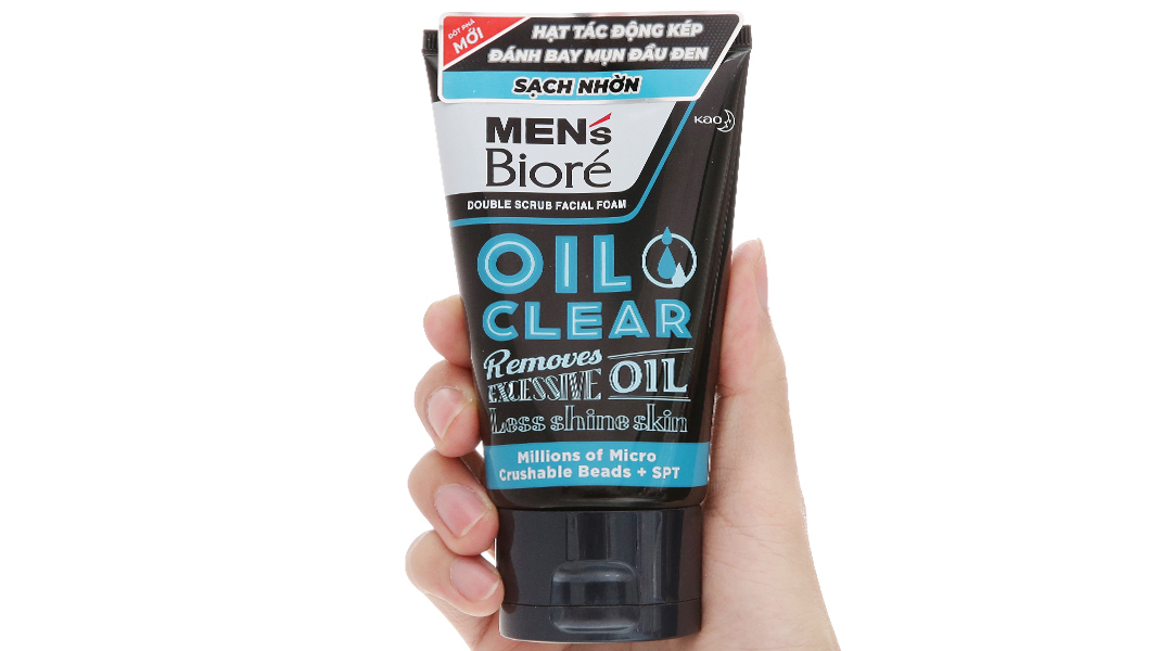 Sữa rửa mặt Men's Bioré sạch nhờn, ngăn dầu