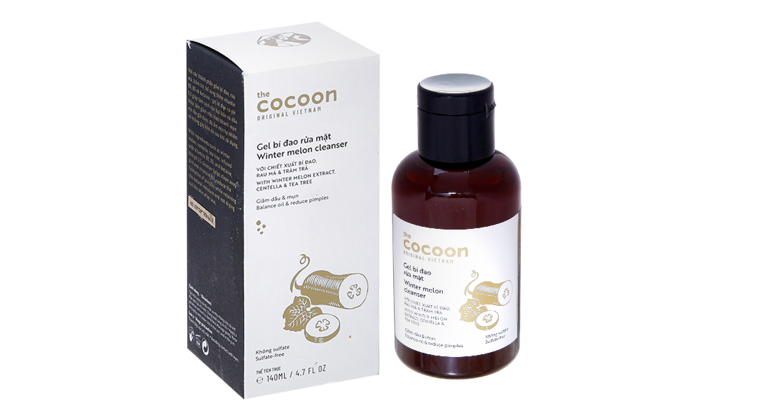 Gel rửa mặt Cocoon bí đao giảm dầu và mụn chai 140ml - 04/2026 | nhathuocankhang.com