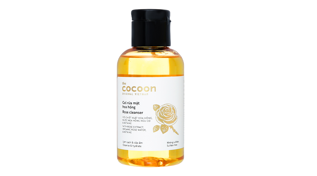 Gel rửa mặt Cocoon hoa hồng làm sạch và cấp ẩm