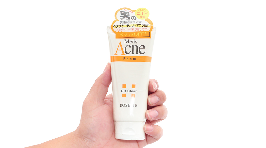 Sữa rửa mặt Rosette Men's Acne Foam ngừa mụn cho nam