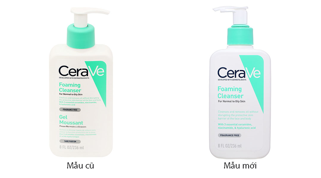 Sữa rửa mặt CeraVe Foaming Cleanser làm sạch sâu cho da dầu, da thường