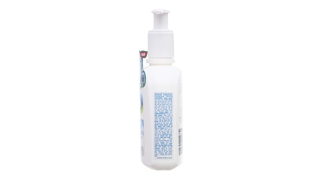 Sữa rửa mặt Cetaphil Hydrating Foaming Cream Cleanser tạo bọt mịn