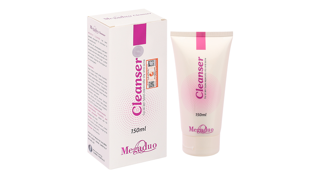 Sữa rửa mặt Megaduo Cleanser làm sạch da giúp da mịn màng, ngừa mụn
