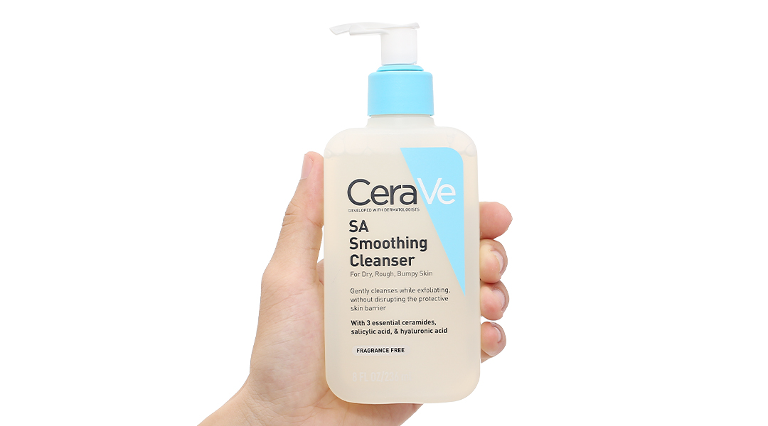 Sữa rửa mặt CeraVe làm sạch dịu nhẹ cho da mụn nhạy cảm