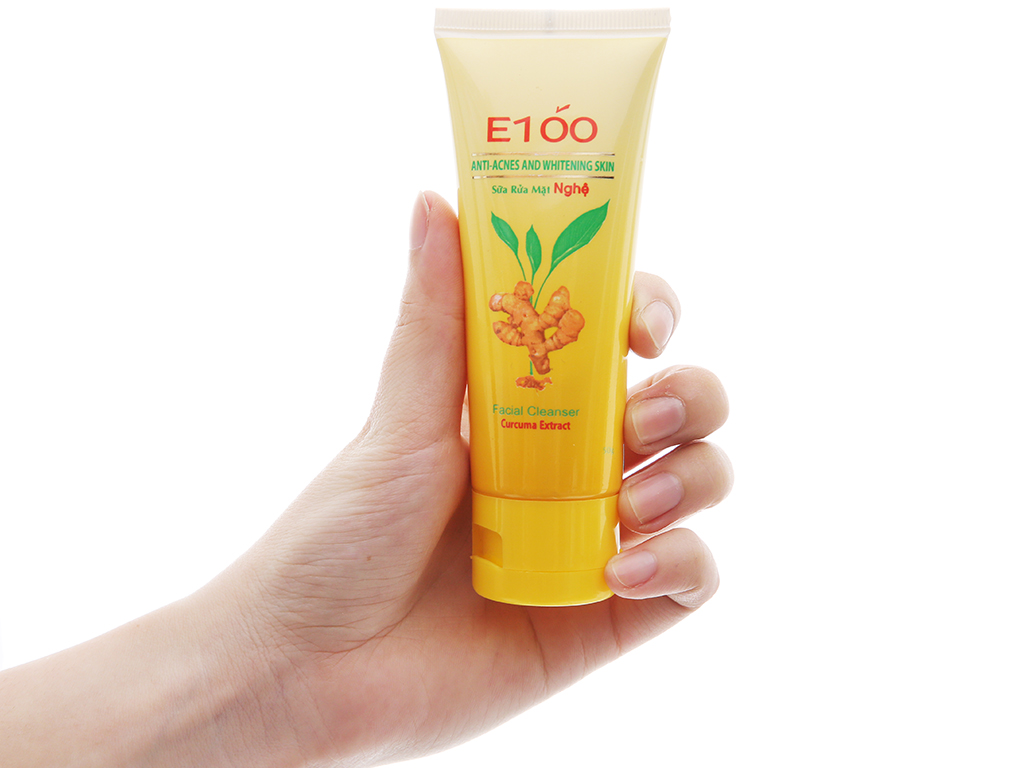 Sữa rửa mặt E100 ngăn ngừa mụn trắng da