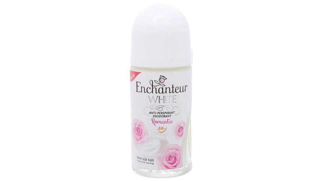Lăn khử mùi Enchanteur White Romantic da trắng mịn màng