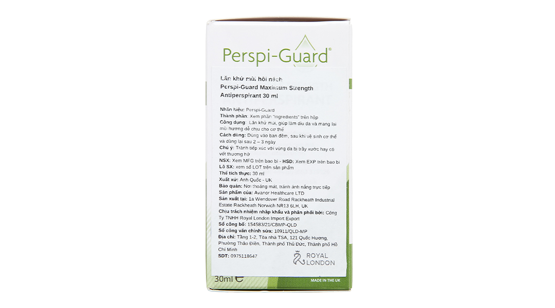 Lăn khử mùi Perspi-Guard Maximum Strength Antiperspirant khử mồ hôi