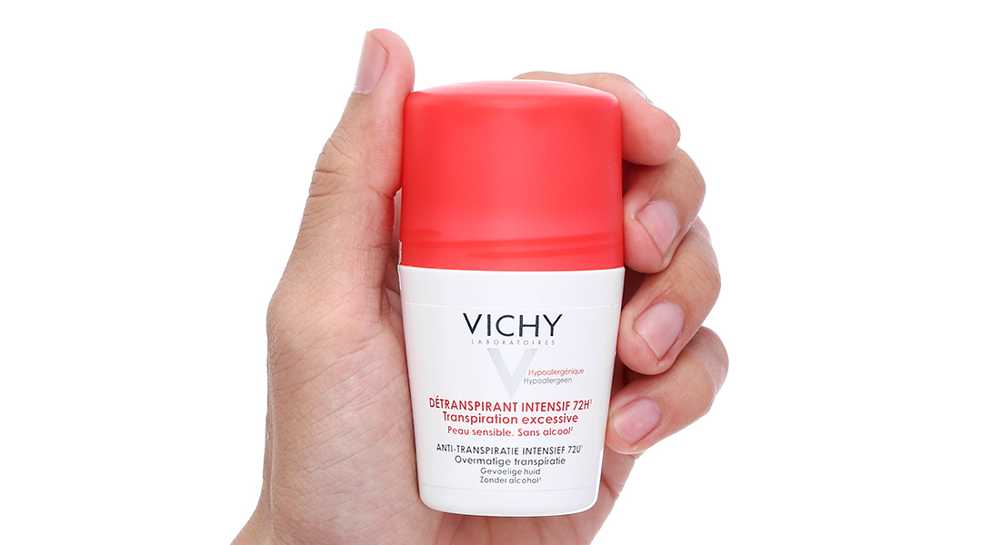Lăn khử mùi Vichy ngăn mồ hôi, giúp khô thoáng suốt 72h