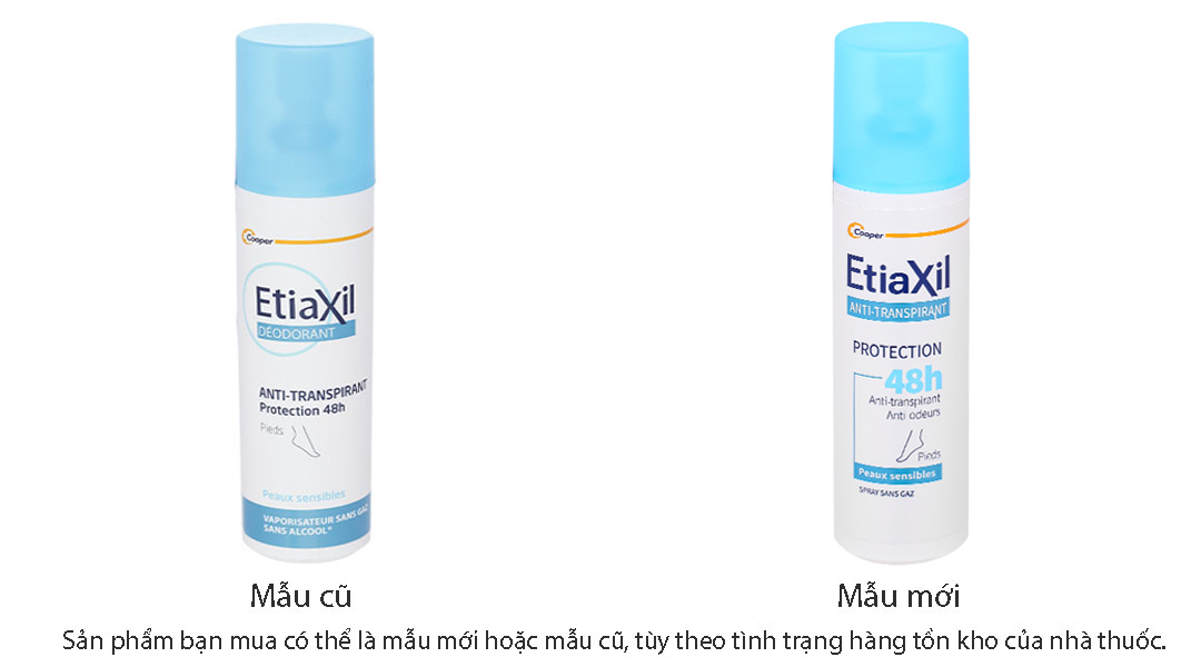 Xịt khử mùi Etiaxil Déodorant Anti-Transpirant 48h khử mùi hôi chân