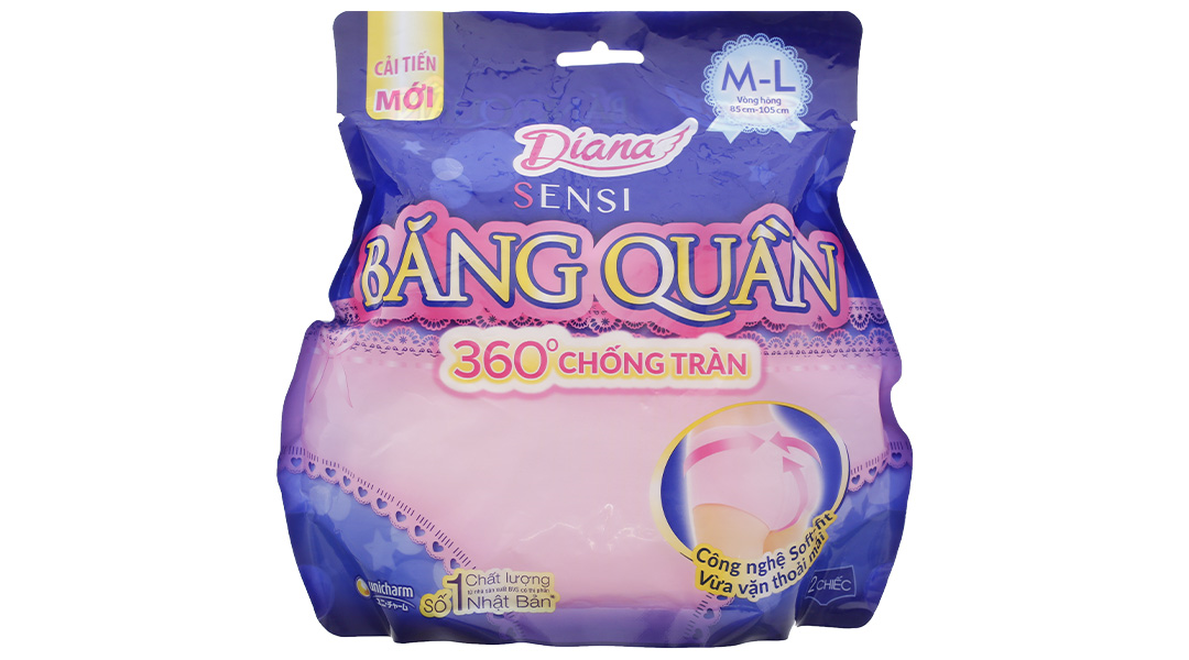 Băng quần Diana Sensi size M-L chống tràn