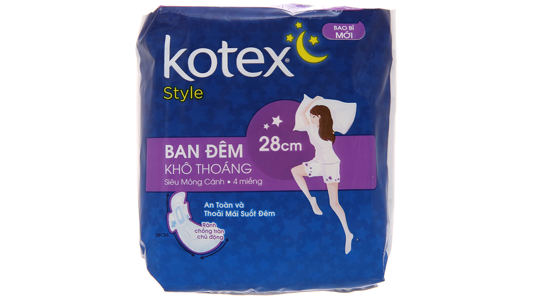 Băng vệ sinh đêm Kotex Style siêu mỏng