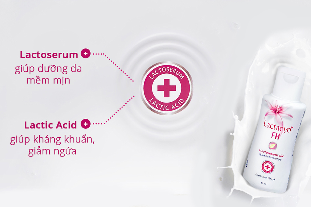 Dung dịch vệ sinh phụ nữ Lactacyd FH ngăn mùi, giảm ngứa