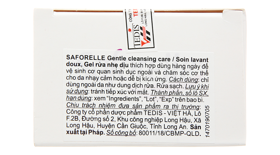 Dung dịch vệ sinh phụ nữ Saforelle Soin Lavant Doux Apaisant cho da bị kích ứng