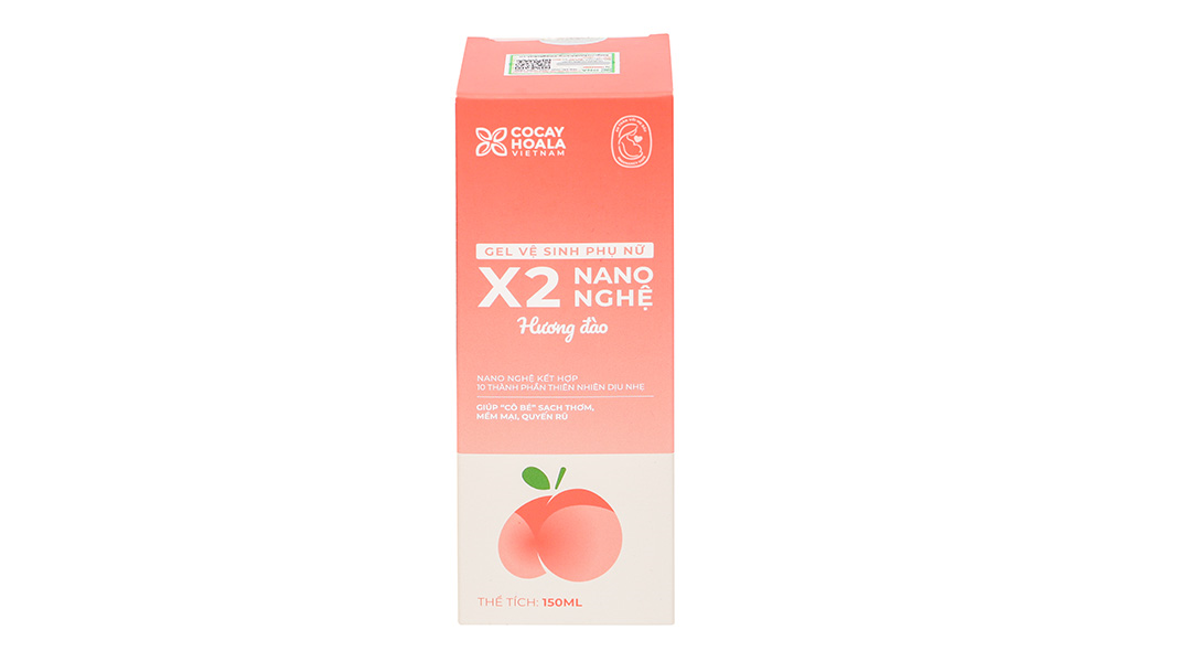 Gel vệ sinh phụ nữ X2 Nano Nghệ hương đào làm sạch ngừa viêm nhiễm