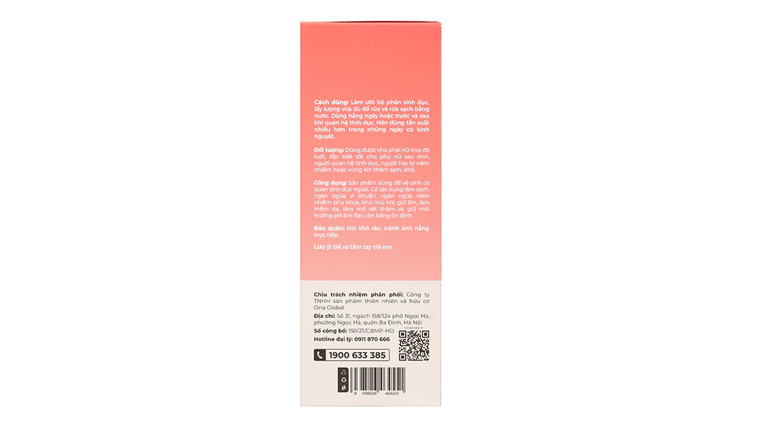 Gel vệ sinh phụ nữ X2 Nano Nghệ hương đào làm sạch ngừa viêm nhiễm