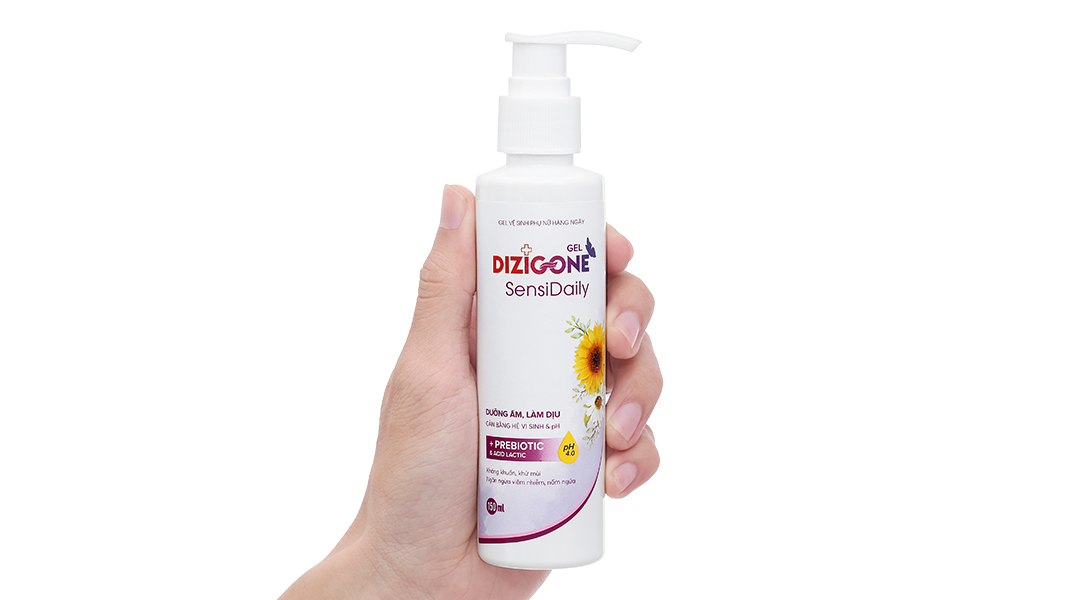 Gel vệ sinh phụ nữ Dizigone SensiDaily làm sạch dịu nhẹ