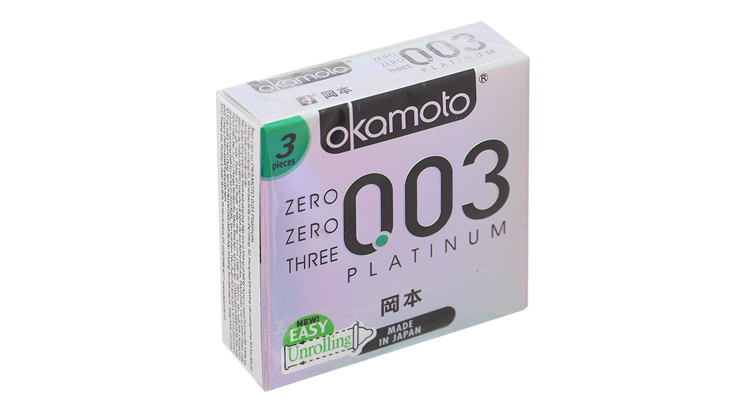 Bao cao su Okamoto 0.03 Platinum 52mm