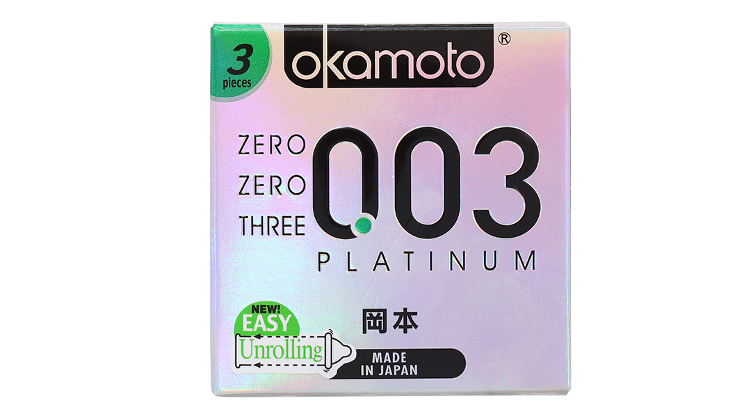 Bao cao su Okamoto 0.03 Platinum 52mm