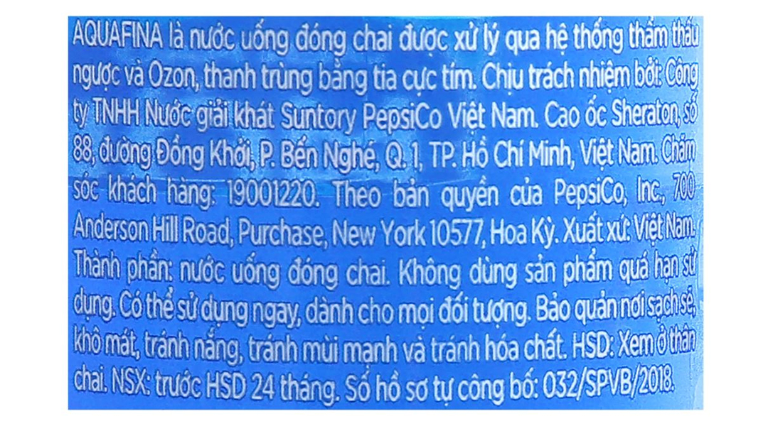 Nước suối Aquafina