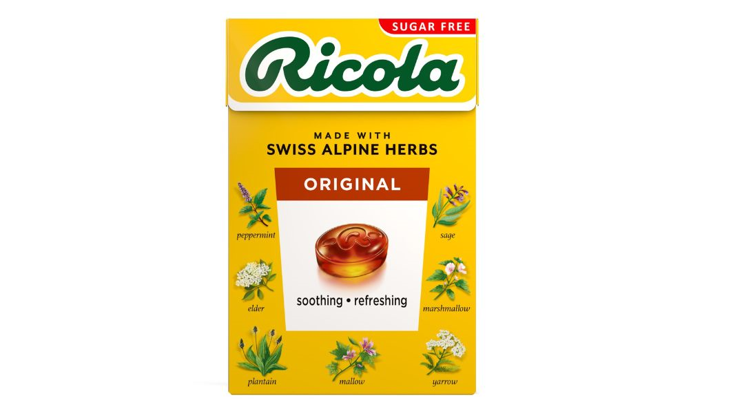 Kẹo thảo mộc Ricola alpine herbs original không đường 40g