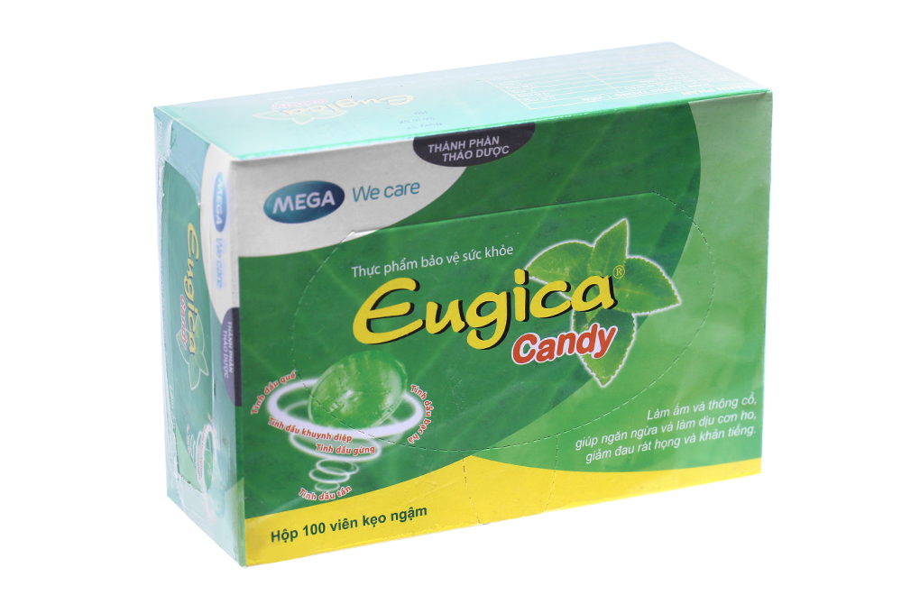 Kẹo ngậm thảo dược Eugica Candy giảm ho, đau họng