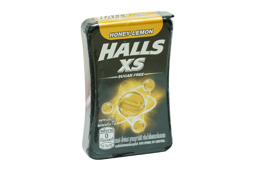 Kẹo không đường Halls XS Chanh mật ong