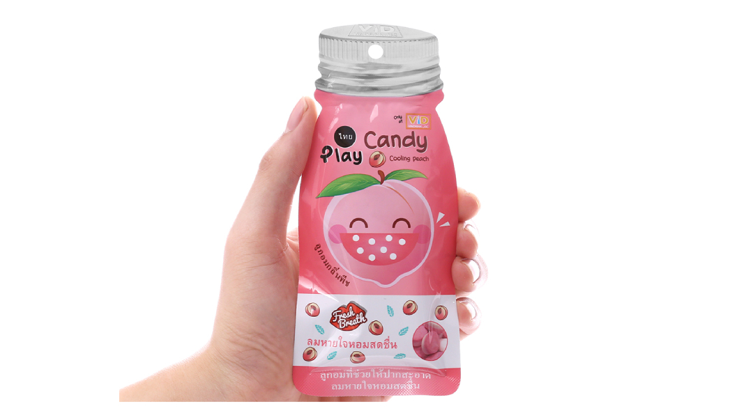 Kẹo ngậm Play Candy vị đào