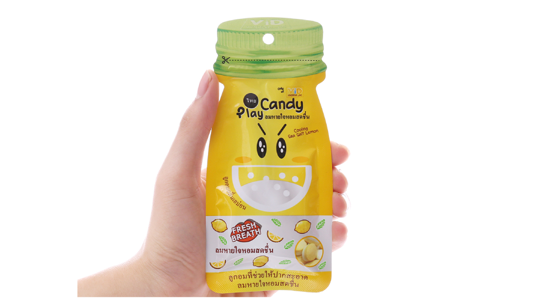 Kẹo ngậm Play Candy vị chanh muối