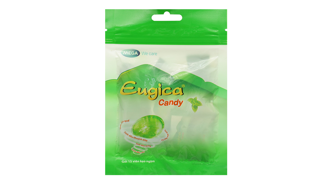 Kẹo ngậm thảo dược Eugica Candy giảm ho, đau họng