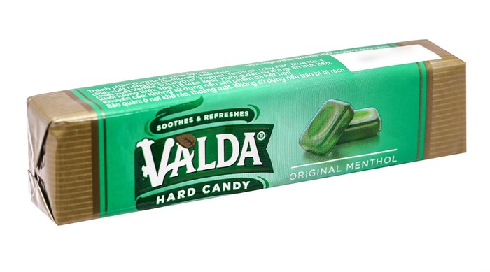 Kẹo ngậm Valda bạc hà thơm mát cổ họng